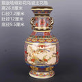 Axyaa Qing Yongzheng Gold Enamel Bird & Flower King Vase, 27cm Large
