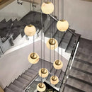 Axyaa Modern Marble Pendant Light Chandelier for Living Room