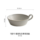 Axyaa Ceramic Baking Pan Set Retro Pattern Household Kitchen Dinnerware Bowls Plates