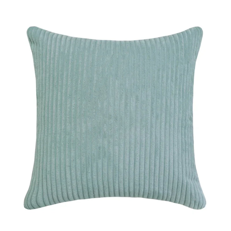 Axyaa Soft Corduroy Cushion Cover Striped Throw Pillow Case for Home Decor
