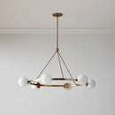 Axyaa Glass Ball Chandelier LED Pendant Light - Modern Nordic Style