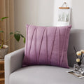 Axyaa Plush Velvet Striped Cushion Cover for Stylish Home Decor