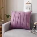 Axyaa Plush Velvet Striped Cushion Cover for Stylish Home Decor