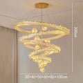 Axyaa Crystal Chandelier Pendant Light for Living Room Dining Room Ceiling