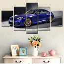 Axyaa Purple Cars Canvas Wall Art Poster Home Decor Living Room Picture