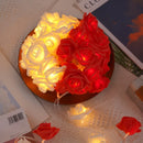 Axyaa LED Rose Fairy Lights for Romantic Bedroom Decor