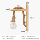 Axyaa Retro Hemp Rope Wall Lamps for Home Decor and Garden Lighting