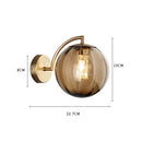 Nordic Glass Ball LED Wall Lamp for Living Room Bedroom by Axyaa