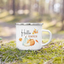 Axyaa Pumpkin Spice Enamel Mug - Festive Fall Home Decor & Gifts