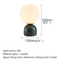 Axyaa Marble Table Lamp: Modern Nordic Glass Light for Living Room, Bedroom, Study