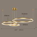 Axyaa Rings Pendant Light for Nordic Home Dining Room Decor & Indoor Lighting
