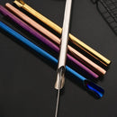 Axyaa Stainless Steel Bubble Tea Straw Set with Cleaner Brush