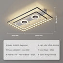 Axyaa Remote Control Living Room Ceiling Fan Light - Simple Modern Design