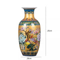 Axyaa Golden Jingdezhen Chinese Enamel Vase Decorations, Home Decor, Living Room, Antique Rack