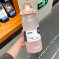 Axyaa 1500/2000ml Tritan Water Bottle with Time Marker, Leak-Proof, BPA-Free Gradient Color