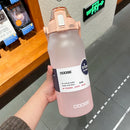 Axyaa 1500/2000ml Tritan Water Bottle with Time Marker, Leak-Proof, BPA-Free Gradient Color
