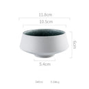 Axyaa High Foot Ceramic Soup Bowl Dessert Pasta Salad Snack Household Specialty Tableware