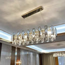 Axyaa Luxury Crystal LED Chandelier for Home Decor & Living Room