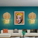Axyaa Peacock Wall Lamp: Retro 3D Backdrop Lighting for Living Room & Bedroom