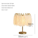 Axyaa Nordic Feather Floor Lamp LED Standing Light for Modern Art Family Living Room