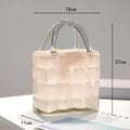 Axyaa Handbag Glass Vase - Home Decor Hydroponic Terrarium & Flower Pot