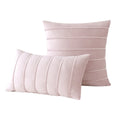 Axyaa Red Green Stripe Velvet Pillow Covers 30x50cm 45x45cm 50x50cm