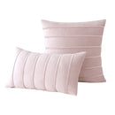 Axyaa Red Green Stripe Velvet Pillow Covers 30x50cm 45x45cm 50x50cm