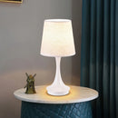 Axya LED Fabric Lampshade Table Lamp for Minimalist Bedroom & Dining Room