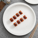 Axyaa Ceramic Disc White Plate Set for Various Cuisine Types