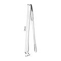 Axyaa Stainless Steel BBQ Tongs with Long Handle and Non-Slip Grip