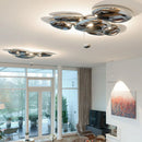 Axyaa Chrome LED Ceiling Lamp for Stylish Spaces