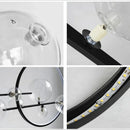 Axyaa White Glass Led Chandelier for Modern Living Room Magic Bean Lighting