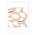 Nordic Whale Canvas Print for Living Room Decor by Axyaa