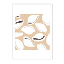 Nordic Whale Canvas Print for Living Room Decor by Axyaa