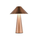 Axyaa Golden Mushroom LED Touch Desk Lamp with Dimmable Warm Light & USB Charging