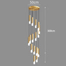 Axyaa Staircase Chandeliers LED Pendant Light for Modern Home Decor