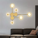 Axyaa Nordic Modern LED Wall Lamp - Black Gold Lights