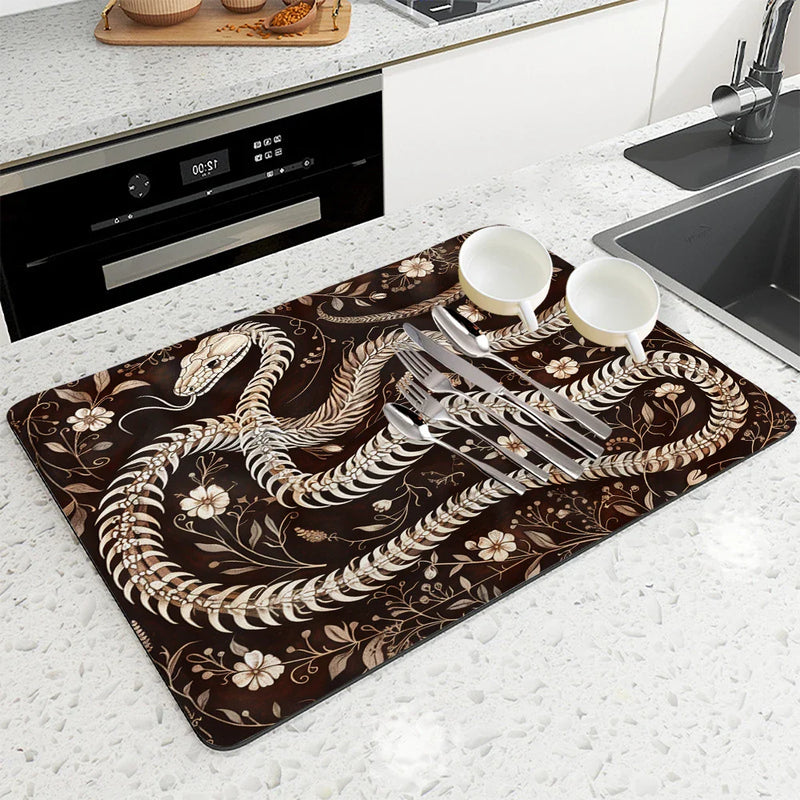 Axyaa Absorbent Drying Mat for Kitchen Tableware and Cups