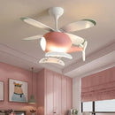 Axyaa Helicopter Fan Chandelier Cartoon Ceiling Lamps LED Fixture for Children's Bedroom