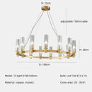 Axyaa Crystal Chandelier Pendant Lights LED Indoor Luxury Lighting Fixtures