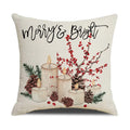 Axyaa Christmas Pine Branch Wreath Pillowcases 45x45 cm
