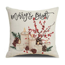 Axyaa Christmas Pine Branch Wreath Pillowcases 45x45 cm