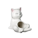 Axyaa Cartoon Kitten Ceramic Flowerpot Succulent Pot Balcony Decorations