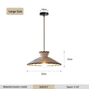 Axyaa French Antique Ceramic Pendant Light for Dining Room, Headboard, Bar Counter - Retro Lighting Fixtures