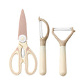 Axyaa Panda Peeler Scissors & Knife Set - Stainless Steel, Multifunctional Kitchen Tools