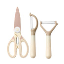 Axyaa Panda Peeler Scissors & Knife Set - Stainless Steel, Multifunctional Kitchen Tools