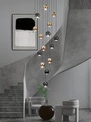 Axyaa Round Ball LED Pendant Lamp: Modern Nordic Living Room Lighting
