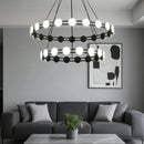 Axyaa Modern Minimalist Round Pendant Light for Dining Living Bedroom
