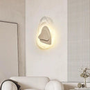 Axyaa Glass Stone Sconce Lamp LED Wall Light for Living Room, Bedroom, Staircase & Restaurant