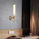 Axyaa Marble LED Wall Lights, Copper Finish, Ideal for Foyer, TV Background, Bathroom & Bedroom